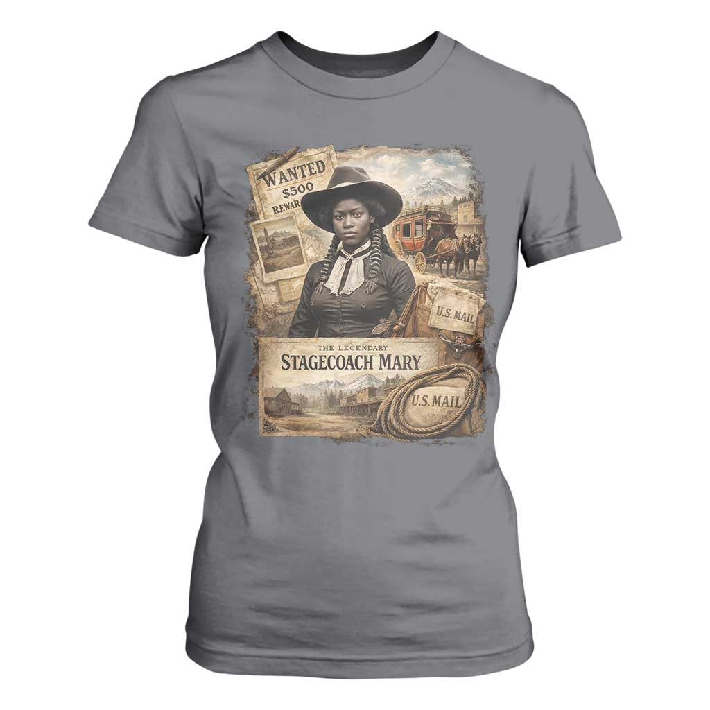 Black History Black Cowgirl T Shirt For Women Western Rodeo African American Melanin Texas Women TS10 Charcoal Print Your Wear