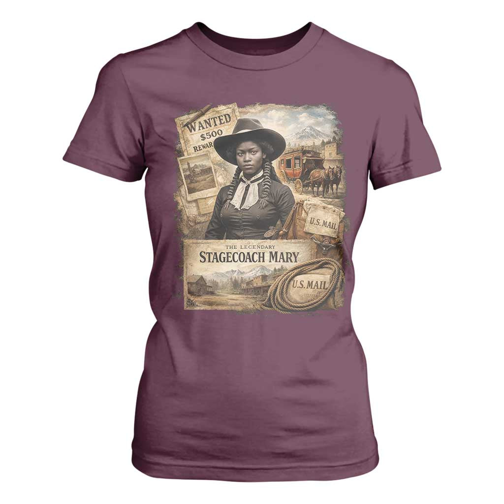 Black History Black Cowgirl T Shirt For Women Western Rodeo African American Melanin Texas Women TS10 Maroon Print Your Wear