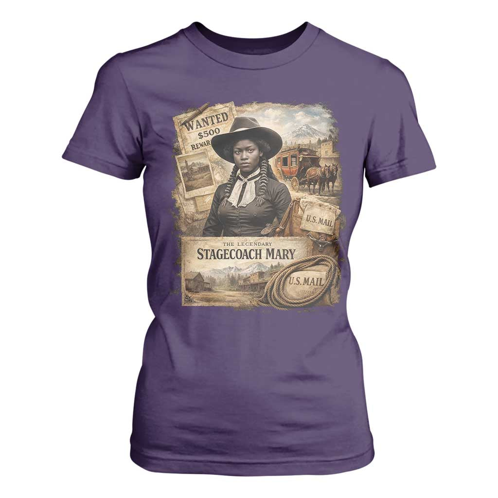 Black History Black Cowgirl T Shirt For Women Western Rodeo African American Melanin Texas Women TS10 Purple Print Your Wear