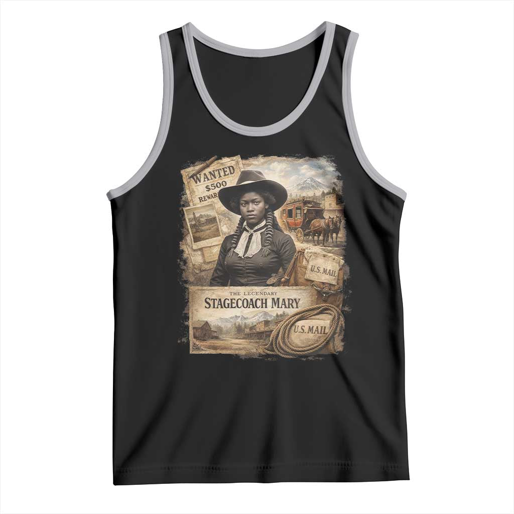 Black History Black Cowgirl Tank Top Western Rodeo African American Melanin Texas Women TS10 Black Athletic Heather Print Your Wear