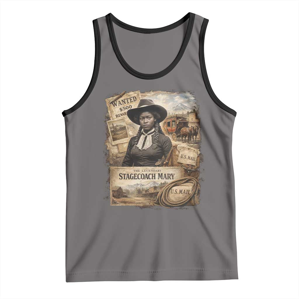 Black History Black Cowgirl Tank Top Western Rodeo African American Melanin Texas Women TS10 Deep Heather Black Print Your Wear