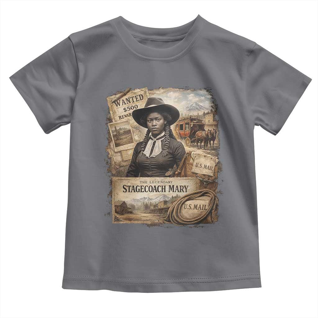 Black History Black Cowgirl Toddler T Shirt Western Rodeo African American Melanin Texas Women TS10 Charcoal Print Your Wear