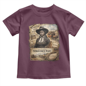 Black History Black Cowgirl Toddler T Shirt Western Rodeo African American Melanin Texas Women TS10 Maroon Print Your Wear
