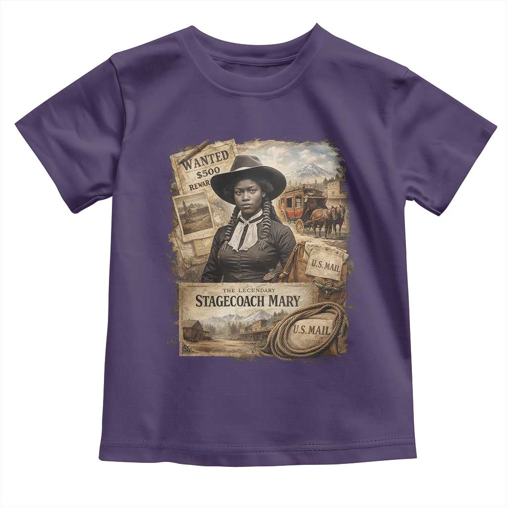Black History Black Cowgirl Toddler T Shirt Western Rodeo African American Melanin Texas Women TS10 Purple Print Your Wear