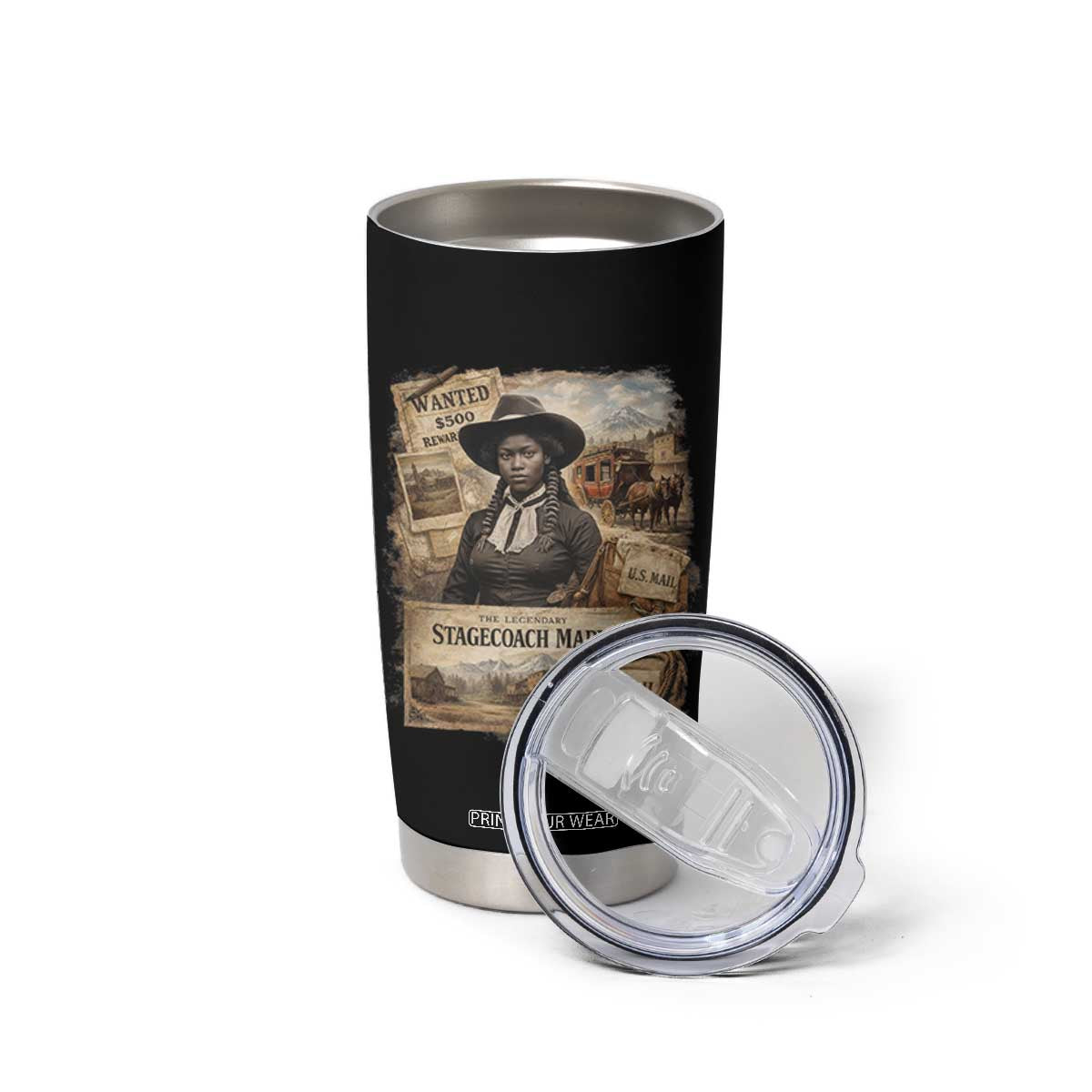 Black History Black Cowgirl Tumbler Cup Western Rodeo African American Melanin Texas Women TS10 Print Your Wear
