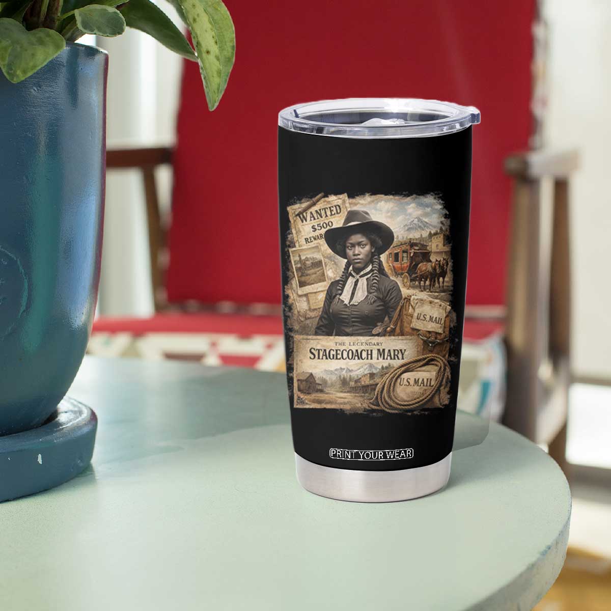 Black History Black Cowgirl Tumbler Cup Western Rodeo African American Melanin Texas Women TS10 Print Your Wear
