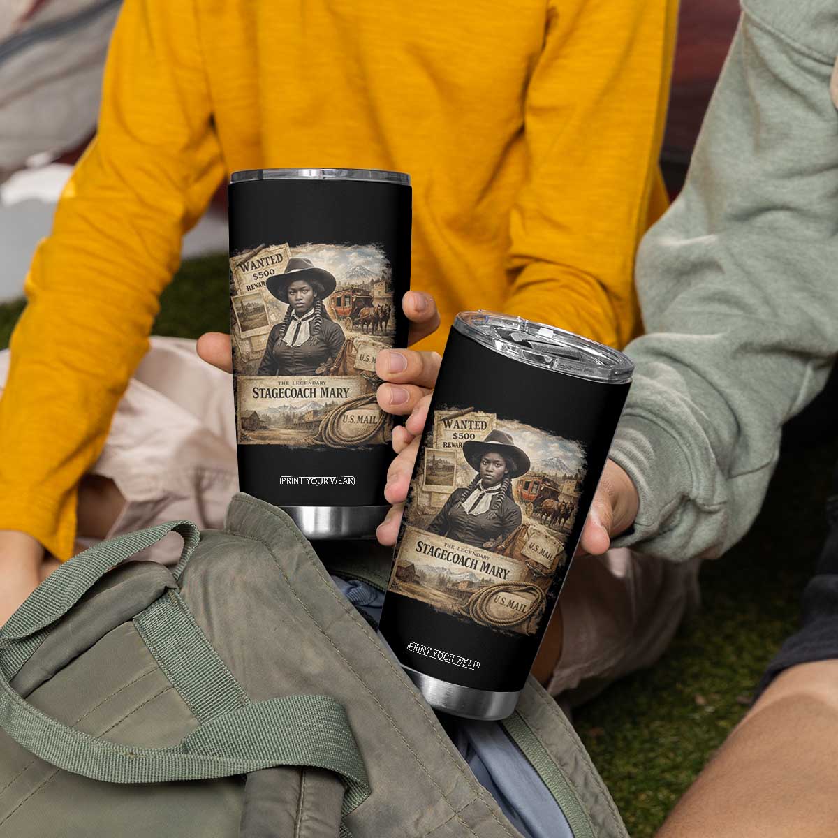 Black History Black Cowgirl Tumbler Cup Western Rodeo African American Melanin Texas Women TS10 Print Your Wear