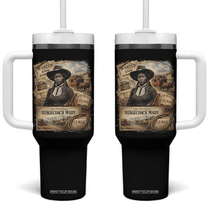 Black History Black Cowgirl Tumbler With Handle Western Rodeo African American Melanin Texas Women TS10 One Size: 40 oz Black Print Your Wear