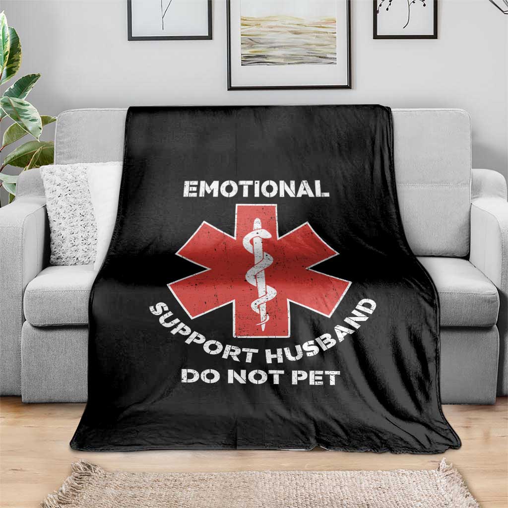 Do Not Pet Husband Throw Blanket Funny Sarcastic Saying TS10 Print Your Wear