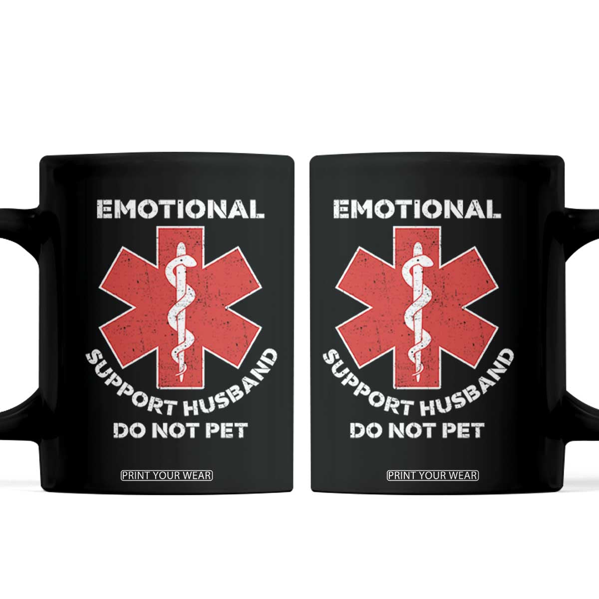 Do Not Pet Husband Coffee Mug Funny Sarcastic Saying TS10 Black Print Your Wear