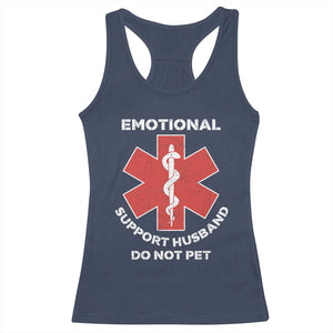 Do Not Pet Husband Racerback Tank Top Funny Sarcastic Saying TS10 Navy Print Your Wear