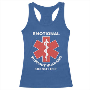 Do Not Pet Husband Racerback Tank Top Funny Sarcastic Saying TS10 Royal Blue Print Your Wear