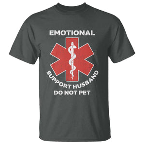 Do Not Pet Husband T Shirt Funny Sarcastic Saying TS10 Dark Heather Print Your Wear