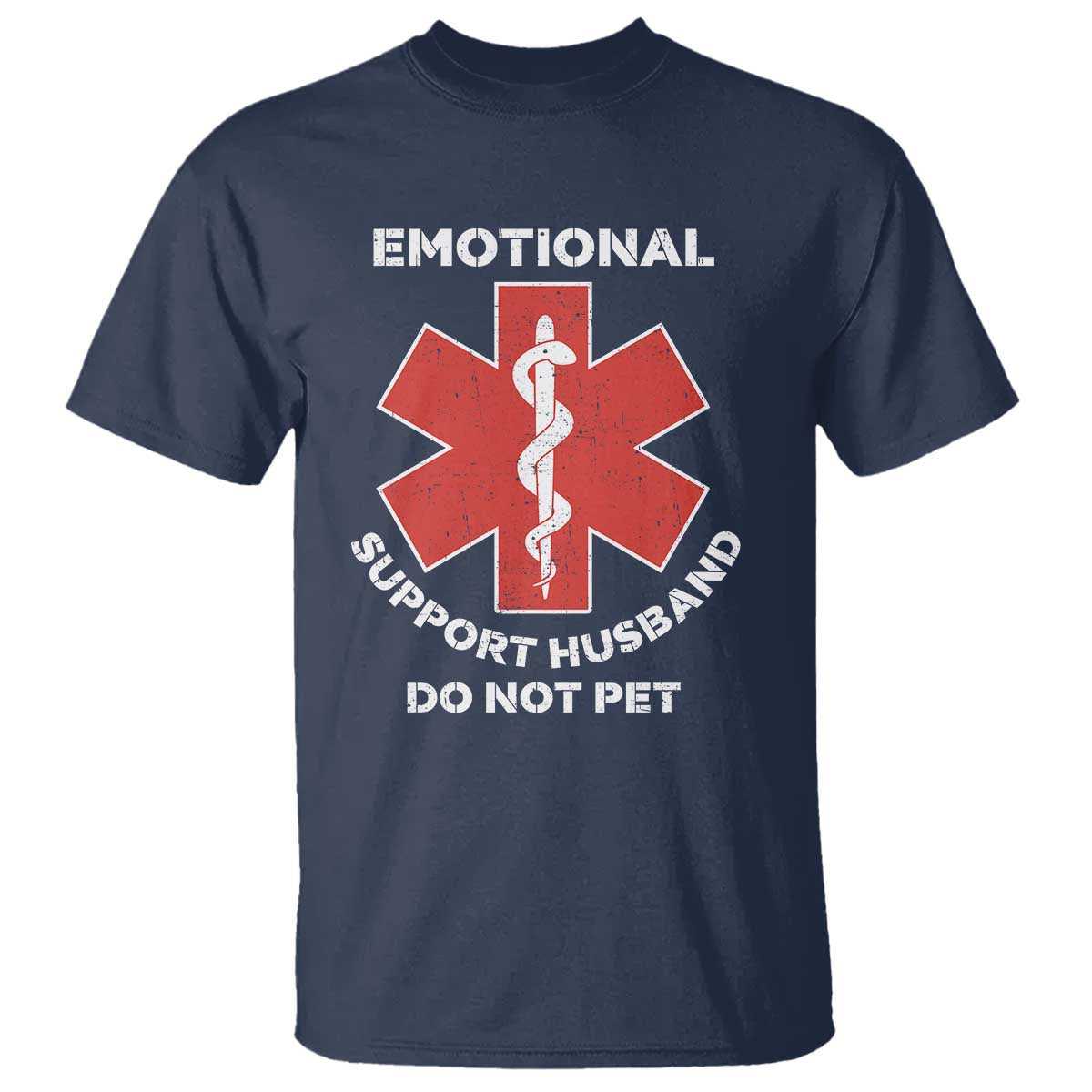 Do Not Pet Husband T Shirt Funny Sarcastic Saying TS10 Navy Print Your Wear