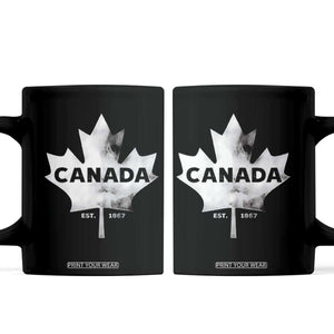 Canada Flag Coffee Mug Canadian Maple Leaf Vintage Retro Sport TS10 Black Print Your Wear