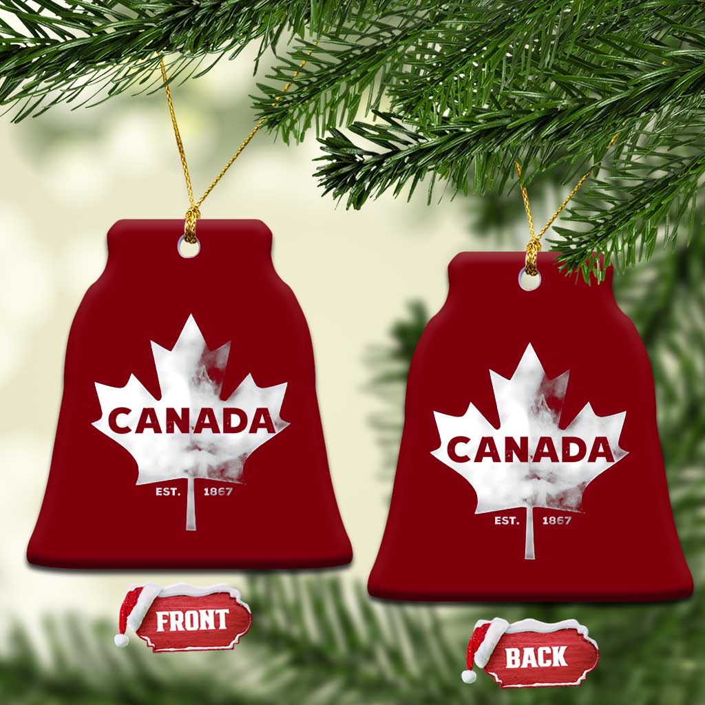Canada Flag Ceramic Ornament Canadian Maple Leaf Vintage Retro Sport TS10 Print Your Wear