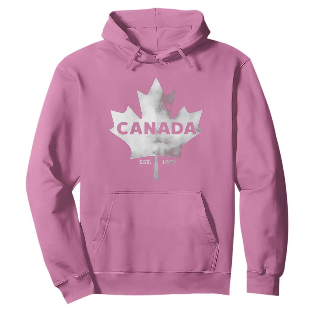 Canada Flag Hoodie Canadian Maple Leaf Vintage Retro Sport TS10 Azalea Print Your Wear