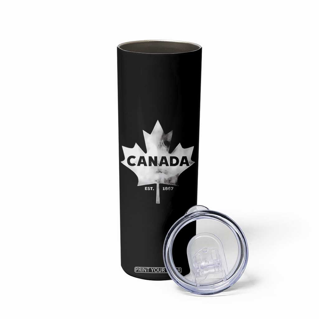 Canada Flag Skinny Tumbler Canadian Maple Leaf Vintage Retro Sport TS10 Print Your Wear