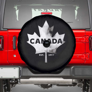 Canada Flag Spare Tire Cover Canadian Maple Leaf Vintage Retro Sport TS10 Black Print Your Wear