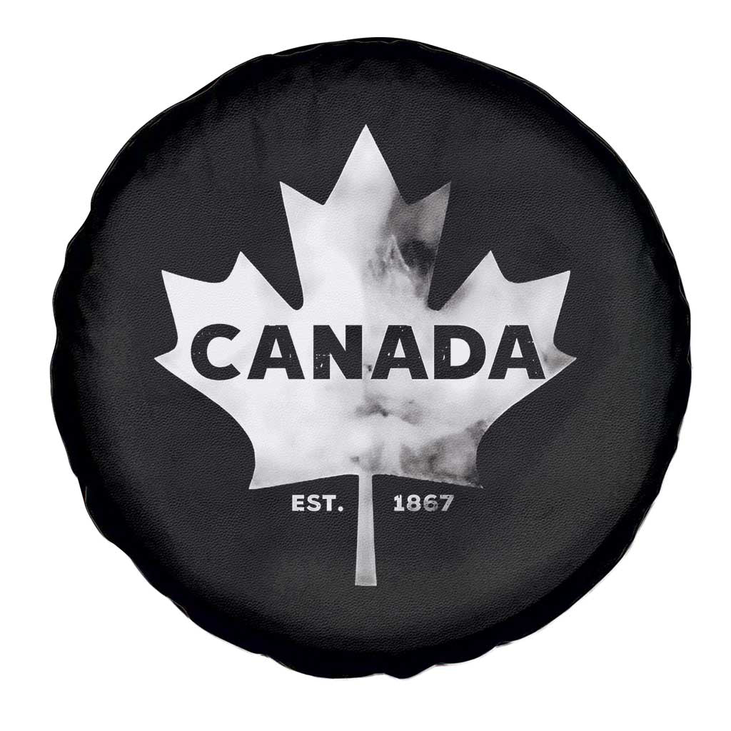Canada Flag Spare Tire Cover Canadian Maple Leaf Vintage Retro Sport TS10 Print Your Wear