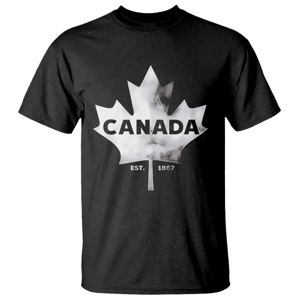 Canada Flag T Shirt Canadian Maple Leaf Vintage Retro Sport TS10 Black Print Your Wear