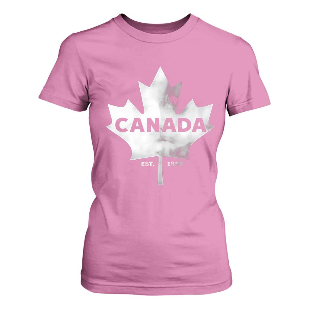Canada Flag T Shirt For Women Canadian Maple Leaf Vintage Retro Sport TS10 Azalea Print Your Wear