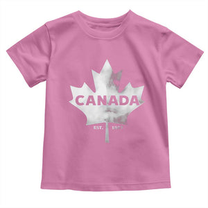 Canada Flag Toddler T Shirt Canadian Maple Leaf Vintage Retro Sport TS10 Azalea Print Your Wear
