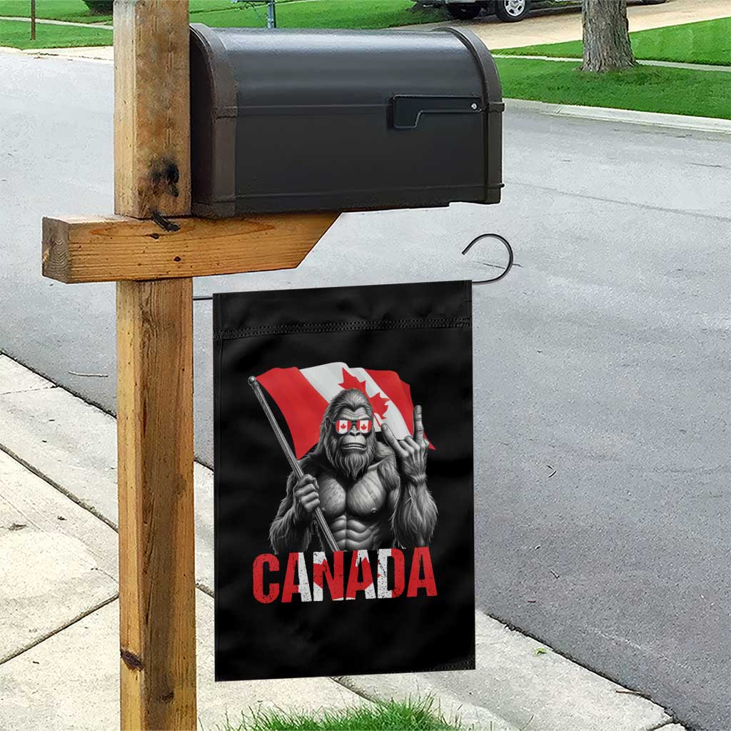 Bigfoot Canada Flag Garden Flag Canadian Maple Leaf Patriotic Sasquatch TS10 Print Your Wear
