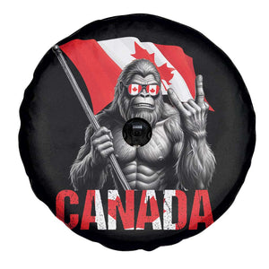 Bigfoot Canada Flag Spare Tire Cover Canadian Maple Leaf Patriotic Sasquatch TS10 Print Your Wear