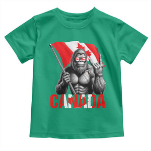 Bigfoot Canada Flag Toddler T Shirt Canadian Maple Leaf Patriotic Sasquatch TS10 Irish Green Print Your Wear