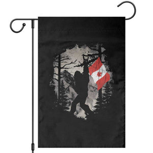 Bigfoot Canada Flag Garden Flag Retro Sasquatch Forest Rock On TS10 Black Print Your Wear