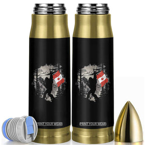 Bigfoot Canada Flag Bullet Tumbler Retro Sasquatch Forest Rock On TS10 Black Print Your Wear