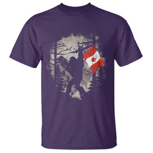 Bigfoot Canada Flag T Shirt Retro Sasquatch Forest Rock On TS10 Purple Print Your Wear