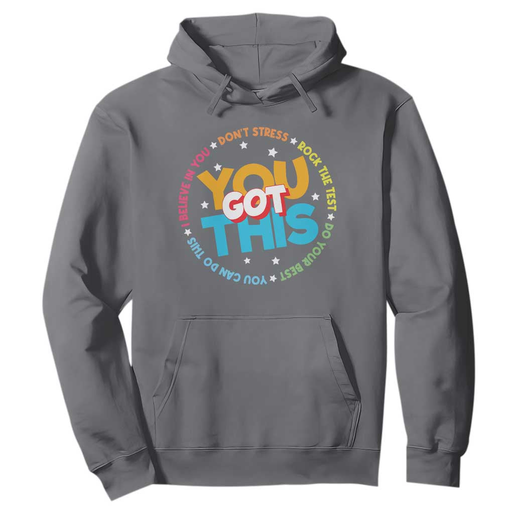 Test Day Teacher Hoodie Rock The Test Dont Stress Just Do Your Best TS10 Charcoal Print Your Wear