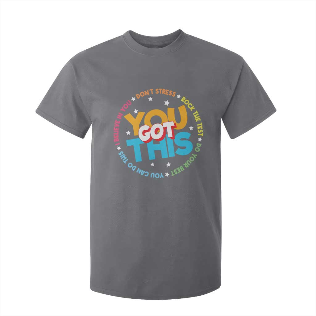 Test Day Teacher T Shirt For Kid Rock The Test Dont Stress Just Do Your Best TS10 Charcoal Print Your Wear