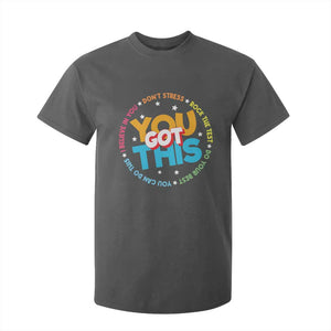 Test Day Teacher T Shirt For Kid Rock The Test Dont Stress Just Do Your Best TS10 Dark Heather Print Your Wear