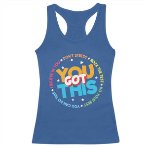 Test Day Teacher Racerback Tank Top Rock The Test Dont Stress Just Do Your Best TS10 Royal Blue Print Your Wear