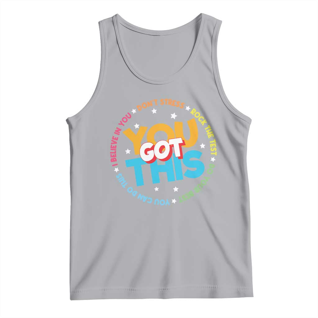Test Day Teacher Tank Top Rock The Test Dont Stress Just Do Your Best TS10 Athletic Heather Print Your Wear
