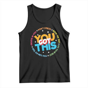 Test Day Teacher Tank Top Rock The Test Dont Stress Just Do Your Best TS10 Black Print Your Wear