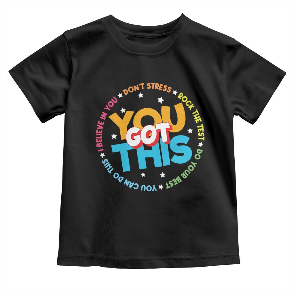 Test Day Teacher Toddler T Shirt Rock The Test Dont Stress Just Do Your Best TS10 Black Print Your Wear