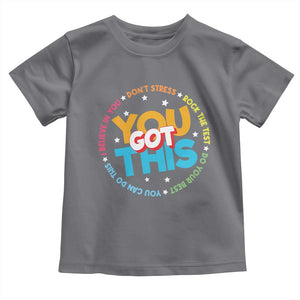 Test Day Teacher Toddler T Shirt Rock The Test Dont Stress Just Do Your Best TS10 Charcoal Print Your Wear