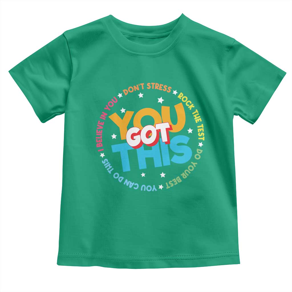 Test Day Teacher Toddler T Shirt Rock The Test Dont Stress Just Do Your Best TS10 Irish Green Print Your Wear