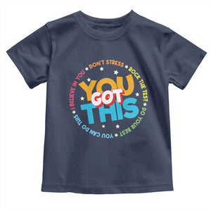 Test Day Teacher Toddler T Shirt Rock The Test Dont Stress Just Do Your Best TS10 Navy Print Your Wear