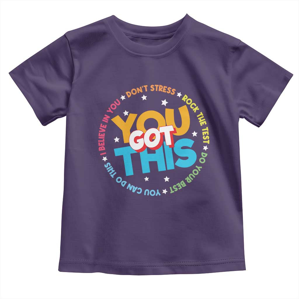 Test Day Teacher Toddler T Shirt Rock The Test Dont Stress Just Do Your Best TS10 Purple Print Your Wear