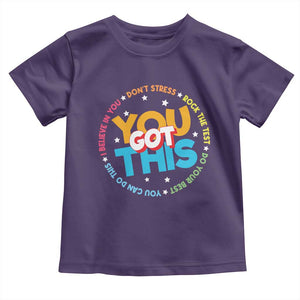 Test Day Teacher Toddler T Shirt Rock The Test Dont Stress Just Do Your Best TS10 Purple Print Your Wear