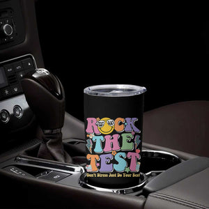 Teacher Test Day Tumbler Cup Rock The Test Dont Stress Just Do Your Best Cute Groovy TS10 Print Your Wear