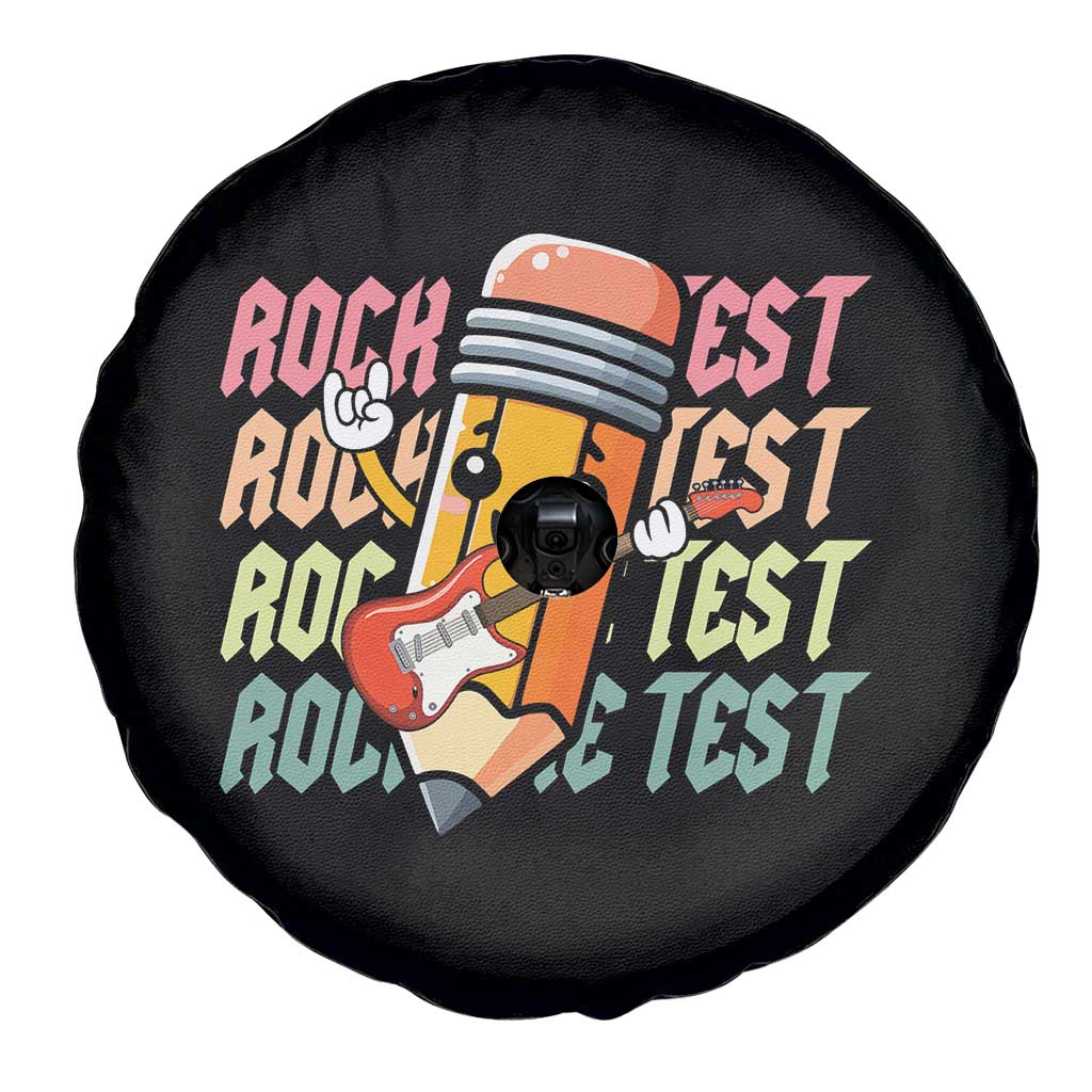 Teacher Rock The Test Day Spare Tire Cover Testing Motivational TS10 Print Your Wear