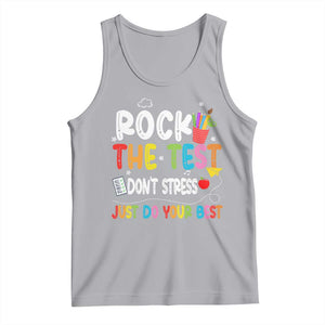 Rock The Test Day Tank Top Teacher Exam Testing Outfit Just Do Your Best TS10 Athletic Heather Print Your Wear