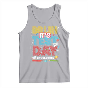 Bruh Test Day Tank Top You Got This Testing Motivational Teacher TS10 Athletic Heather Print Your Wear