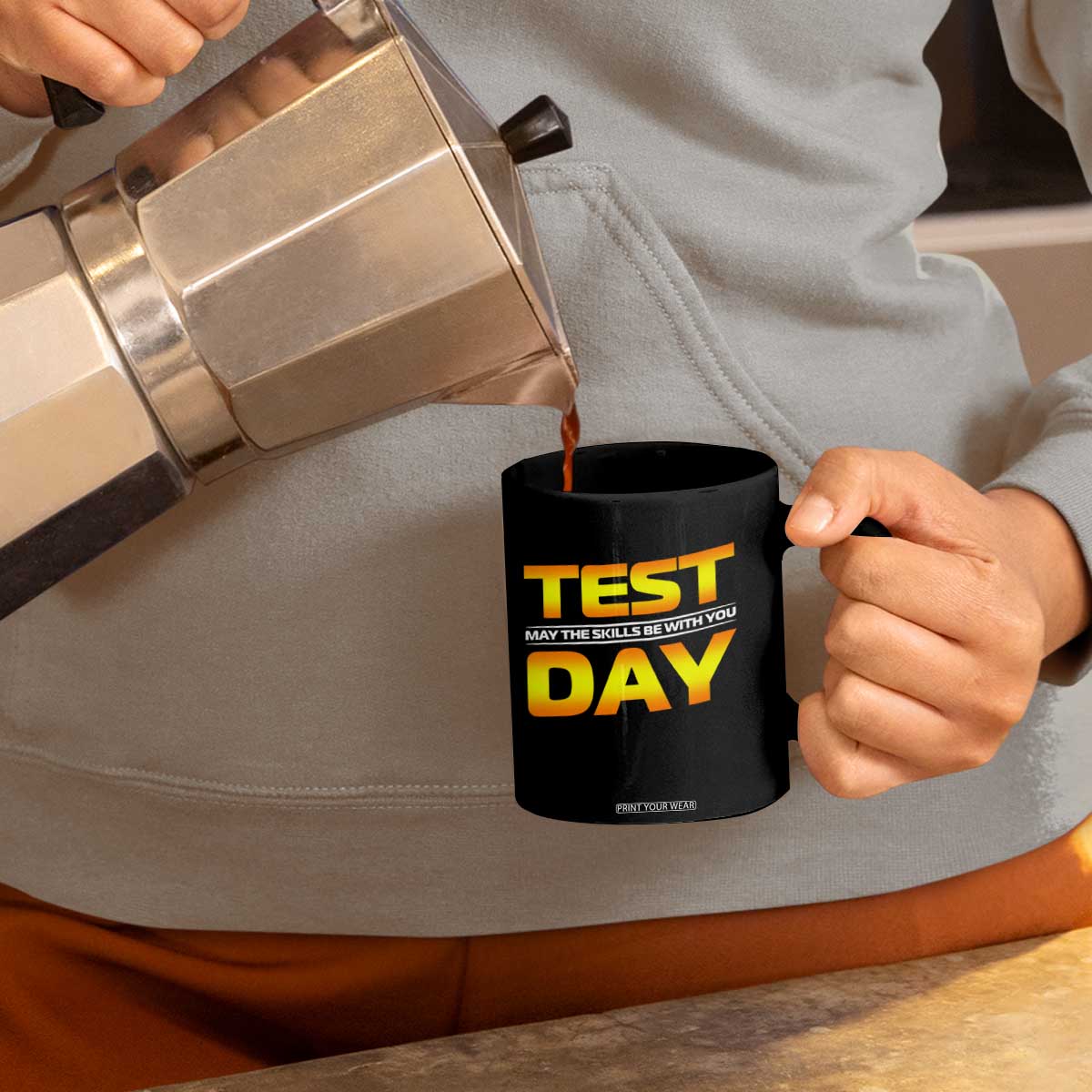 Funny Test Day Coffee Mug May The Skills Be With You Motivational Teacher TS10 Print Your Wear